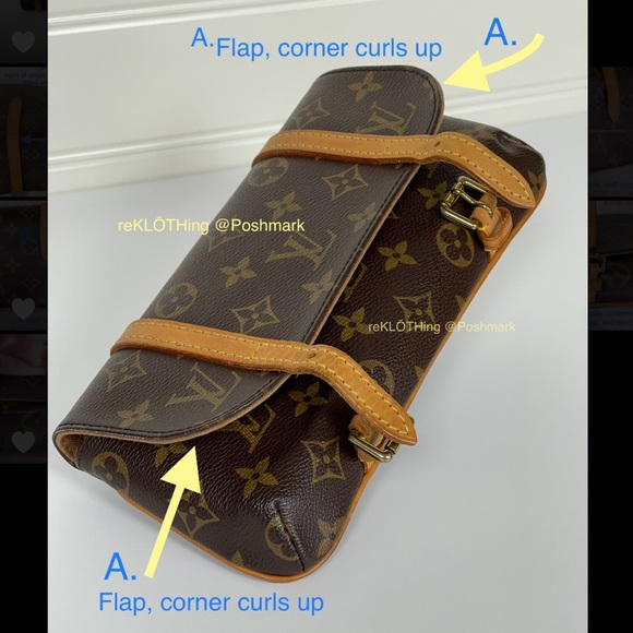 Louis Vuitton POCHETTE MARELLE Waist Bum Bag M10015 Monogram LV - EUC fanny - Picture 6 of 17